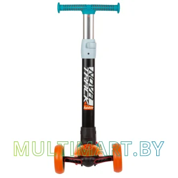 Самокат Novatrack RainBow Pro Transparent New 120PROT.RAINBOW.BL22 (синий/оранжевый, 2022) картинка 3